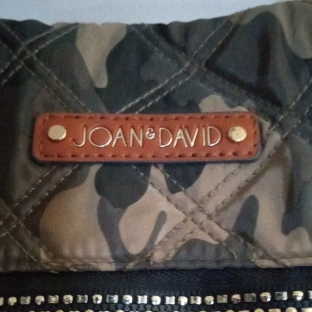 Joan & David Vacation Travel Weekend Bag in a Camouflage Pattern